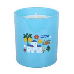 Something Different Amalfi Coast Lemon Scented Candle Blue (One Size)