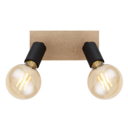 Luminosa Lighting Luminosa Martha Twin Ceiling Spotlight Black 2X E27 - thumbnail 4