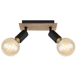 Luminosa Lighting Luminosa Martha Twin Ceiling Spotlight Black 2X E27 - thumbnail 3