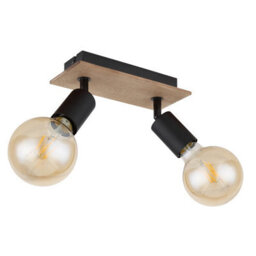Luminosa Lighting Luminosa Martha Twin Ceiling Spotlight Black 2X E27 - thumbnail 2