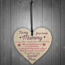 Red Ocean Mummy To Be Plaques Gifts From Bump Baby Shower Baby Girl Boy Present Keepsake - thumbnail 2