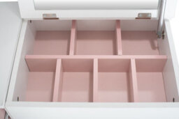 Urbn-Living Urbnliving Height 78Cm Diana Style Dressing Vanity Table Mirror Makeup Storage Pink Compartments Drawers Bedroom - thumbnail 7