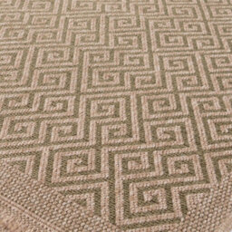 The Rugs Nature Collection Outdoor Rug In Green 5100G - thumbnail 4