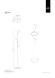 Orsina Clean Finish Multicoloured Acrylic Pegs Coat Stand, Freestanding Compact Design Coat Stand For Bedroom - thumbnail 2