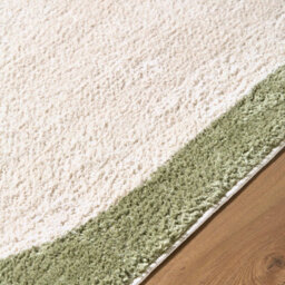 Livabliss Fossay Shaggy-Washable Cream Green Modern High Pile Living Bedroom Rug 200 X 275 Cm Easy Care, Non Shedding - thumbnail 3