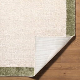 Livabliss Fossay Shaggy-Washable Cream Green Modern High Pile Living Bedroom Rug 200 X 275 Cm Easy Care, Non Shedding - thumbnail 4