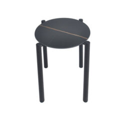 Uk Homeliving Kosei Side Table - Black - thumbnail 2