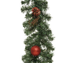 2 X Everlands Plain Artificial Christmas Imperial Garland Light Indoor And Outdoor 270Cm X 20Cm - thumbnail 4
