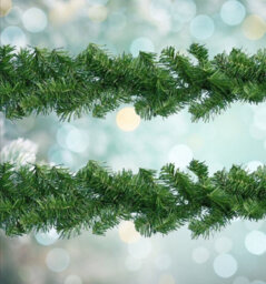2 X Everlands Plain Artificial Christmas Imperial Garland Light Indoor And Outdoor 270Cm X 20Cm - thumbnail 2