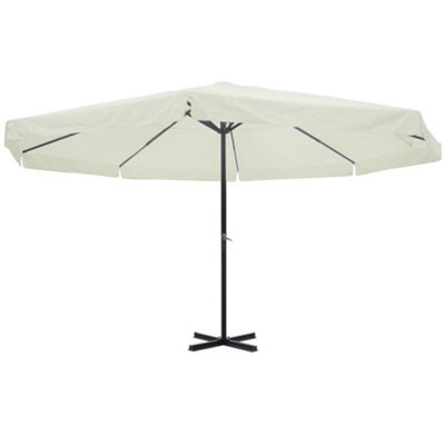 Berkfield Parasol White Aluminium 500 Cm - image 1