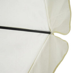 Berkfield Parasol White Aluminium 500 Cm - thumbnail 4