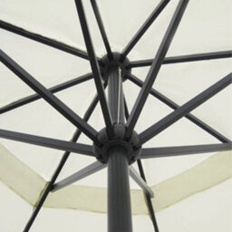 Berkfield Parasol White Aluminium 500 Cm - thumbnail 3