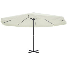 Berkfield Parasol White Aluminium 500 Cm