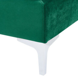 Beliani Modern Ottoman Evja Velvet Green - thumbnail 6