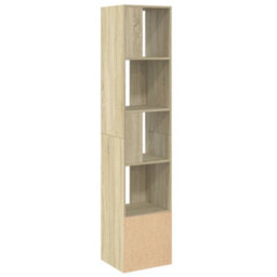 Berkfield Bookcase Sonoma Oak 40X36X189 Cm Engineered Wood - thumbnail 5