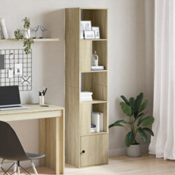 Berkfield Bookcase Sonoma Oak 40X36X189 Cm Engineered Wood - thumbnail 1