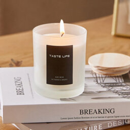 Darphe 150G Handmade Soy Wax Scented Candle In Frosted Glass Jar, Juicy Refresh Lychee - thumbnail 2