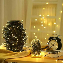 HSD 100 Led Warm White String Lights (4.9M) - Solar Power Lights For Christmas, Weddings, And Home Decor - thumbnail 2