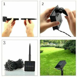 HSD 100 Led Warm White String Lights (4.9M) - Solar Power Lights For Christmas, Weddings, And Home Decor - thumbnail 4
