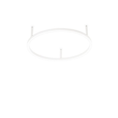 Ideal Lux Oracle Slim 50Cm Non Dim 2700K Round Integrated Led Semi Flush Ceiling Light White