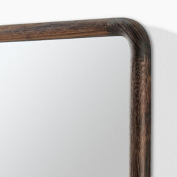 Furniturebox Uk Rowena Walnut Wood Large 120X80Cm Rectangle Wall Mirror - thumbnail 6