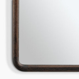 Furniturebox Uk Rowena Walnut Wood Large 120X80Cm Rectangle Wall Mirror - thumbnail 7