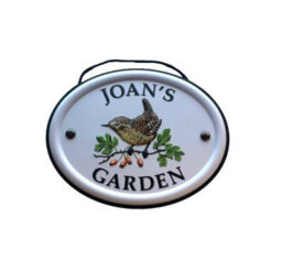 Mulberry Studios Decorative Bird Garden Sign - Joan's Garden