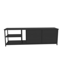 Decorotika Primrose Tv Stand Tv Unit For Tv's Up To 72 Inch Black And Anthracite - thumbnail 4