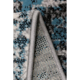 Melrose Abstract Faded Design Grey Teal Blended Colours Indoor Medium Area Rug 120X170Cm - thumbnail 3