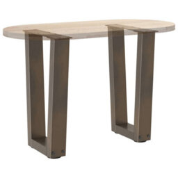 Berkfield Coffee Table Legs V-Shape 2 Pcs Natural Steel 28X(42-43.3) Cm Steel - thumbnail 8