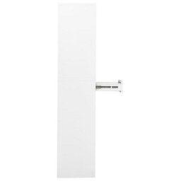 Berkfield Office Cabinet White 90X40X180 Cm Steel And Tempered Glass - thumbnail 4