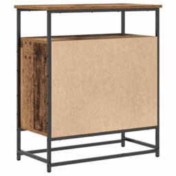 Berkfield Sideboard Old Wood 69X35X80 Cm Engineered Wood And Steel - thumbnail 8