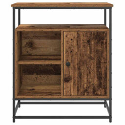 Berkfield Sideboard Old Wood 69X35X80 Cm Engineered Wood And Steel - thumbnail 6