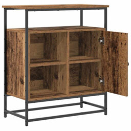 Berkfield Sideboard Old Wood 69X35X80 Cm Engineered Wood And Steel - thumbnail 5