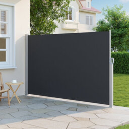 Living And Home Grey Outdoor Garden Retractable Sun Protection Sunshade Privacy Screen Side Awning 300 X 180 Cm - thumbnail 2