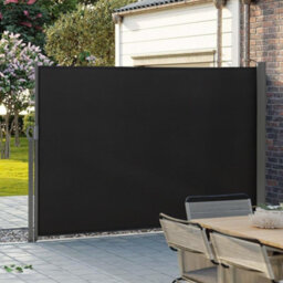 Living And Home Grey Outdoor Garden Retractable Sun Protection Sunshade Privacy Screen Side Awning 300 X 180 Cm - thumbnail 3