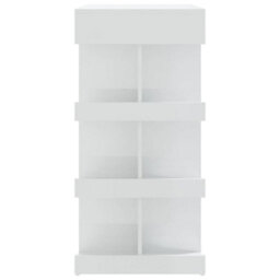 Berkfield Bar Table With Storage Rack High Gloss White 100X50X101.5 Cm - thumbnail 6