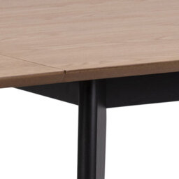 Furniture To Go Roxby Extending Dining Table 80-120Cm In Oak & Black Included 4 Roxby Dining Chairs In Black And Oak - thumbnail 5