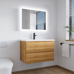 Maerts-E Bathroom Led Mirror 900 X 600 mm 3 Colour Dimmable Lights Demister Touch Switch Illuminated Wall Mounted Vanity Mirror - thumbnail 6