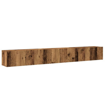 Berkfield Classic 3 Piece Tv Cabinet Set Wall-Mounted Old Wood Engineered Wood