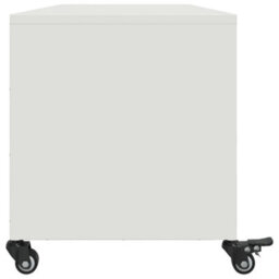 Berkfield Tv Cabinet White 100.5X39X43.5 Cm Steel - thumbnail 7