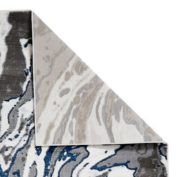 Grey Navy Abstract Modern Easy To Clean Rug For Dining Room-120Cm X 170Cm - thumbnail 7