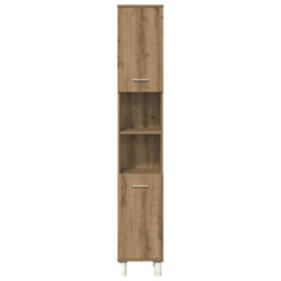 Berkfield Durable 3 Piece Bathroom Furniture Set Artisan Oak Engineered Wood - thumbnail 5
