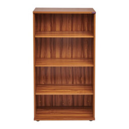 RB UK Nautilus Designs 3 Shelf Bookcase Cupboard Storage Walnut Effect (H)1600mm (W)800mm - thumbnail 2
