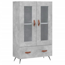Berkfield Highboard Concrete Grey 69.5X31X115 Cm Engineered Wood - thumbnail 2