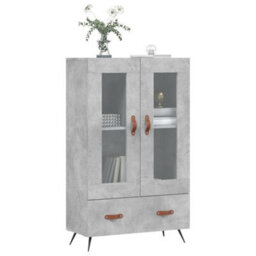 Berkfield Highboard Concrete Grey 69.5X31X115 Cm Engineered Wood - thumbnail 3