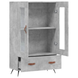 Berkfield Highboard Concrete Grey 69.5X31X115 Cm Engineered Wood - thumbnail 5