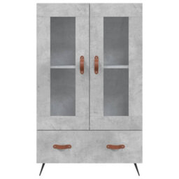 Berkfield Highboard Concrete Grey 69.5X31X115 Cm Engineered Wood - thumbnail 6