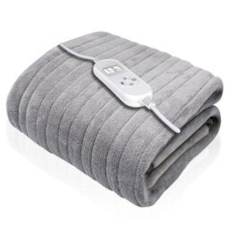 Dreamcatcher Dreamcacther Deluxe Silver Electric Throw Heated Double Over Blanket Soft Fleece  9 Heat & 12 Timer Settings - thumbnail 1