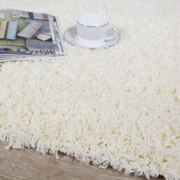 Loomed Soft Value Cream Shaggy Area Rug 60X110Cm - thumbnail 2